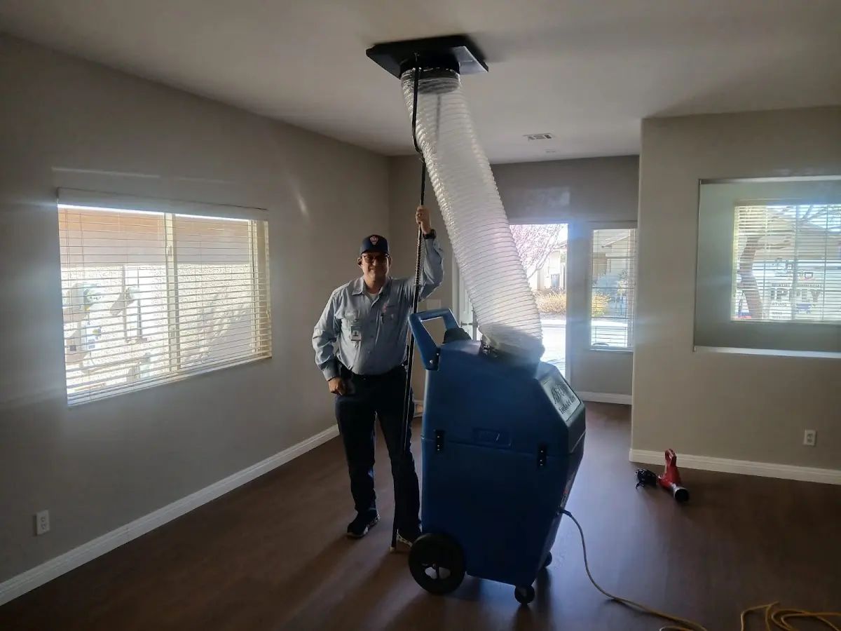 Professional Dryer Vent Cleaning work inside a Winthrop Town home